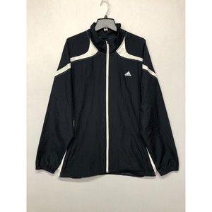 Adidas Men Full Zip Windbreaker Jacket Mesh Lined Size XL Extra Large M107 -19